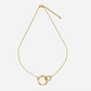 Cheryl Duet Circle Necklace